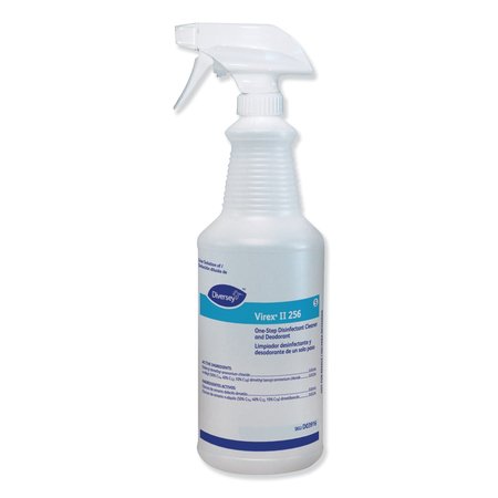 Diversey Virex II 256 Empty Spray Bottle, 32 oz, Clear, PK12 D03916